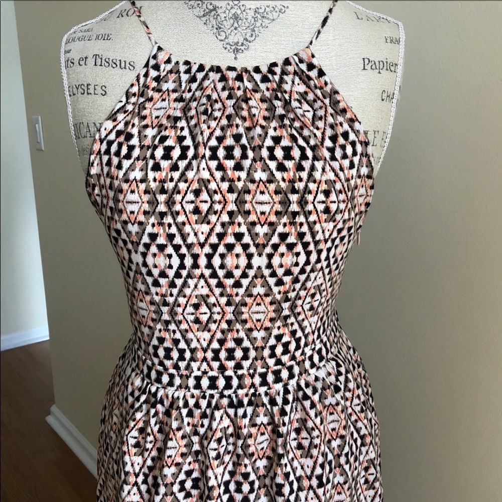 Joie Agua Silk Tie-Back Halter Dress